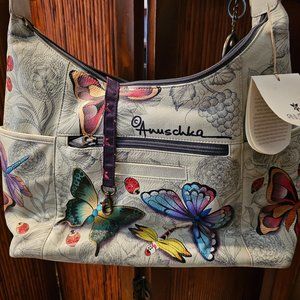 Anuschka DREAMY WINGS SAGE Hobo